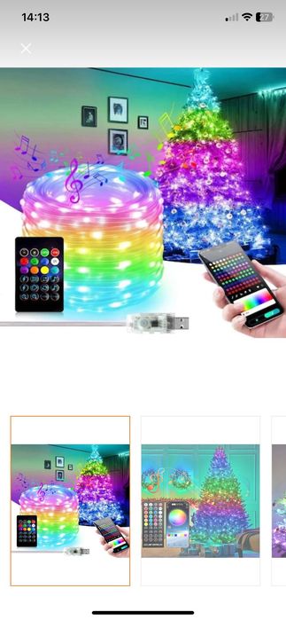 Lumini inteligente de Craciun 10m