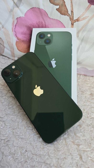 iPhone 13 Green 128 GB – пълен комплект, с остатъчна ГАРАНЦИЯ