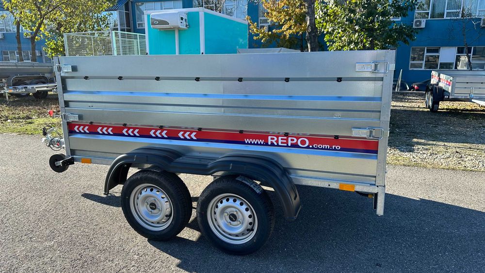 Remorca 750 kg doua axe Repo,auto,moto,atv,basculabila Noua