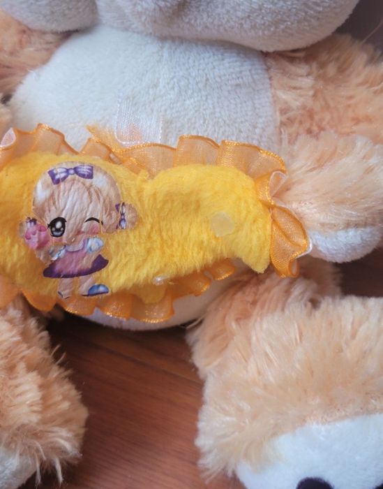 Pluş portocaliu cu inimioara