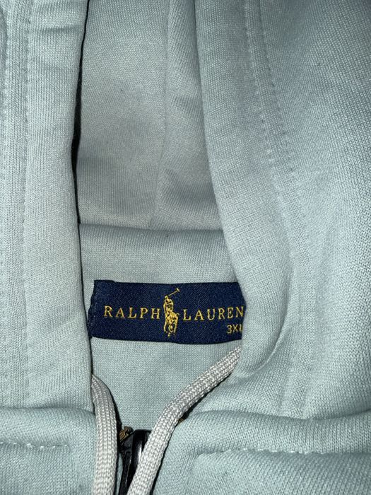 Zipped Hoodie RL baby blue