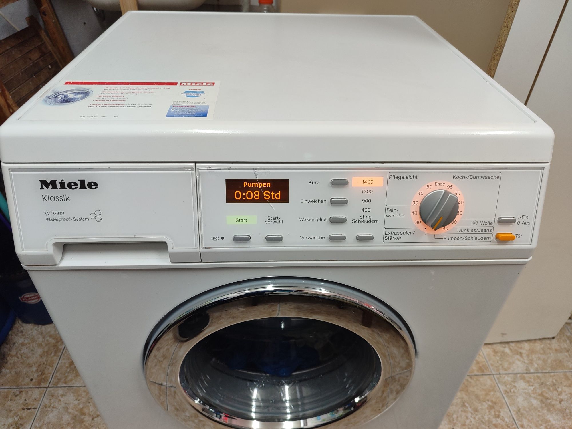 Пералня Miele Klassic W 3903 WPS - 6кг. 1400об. Клас А