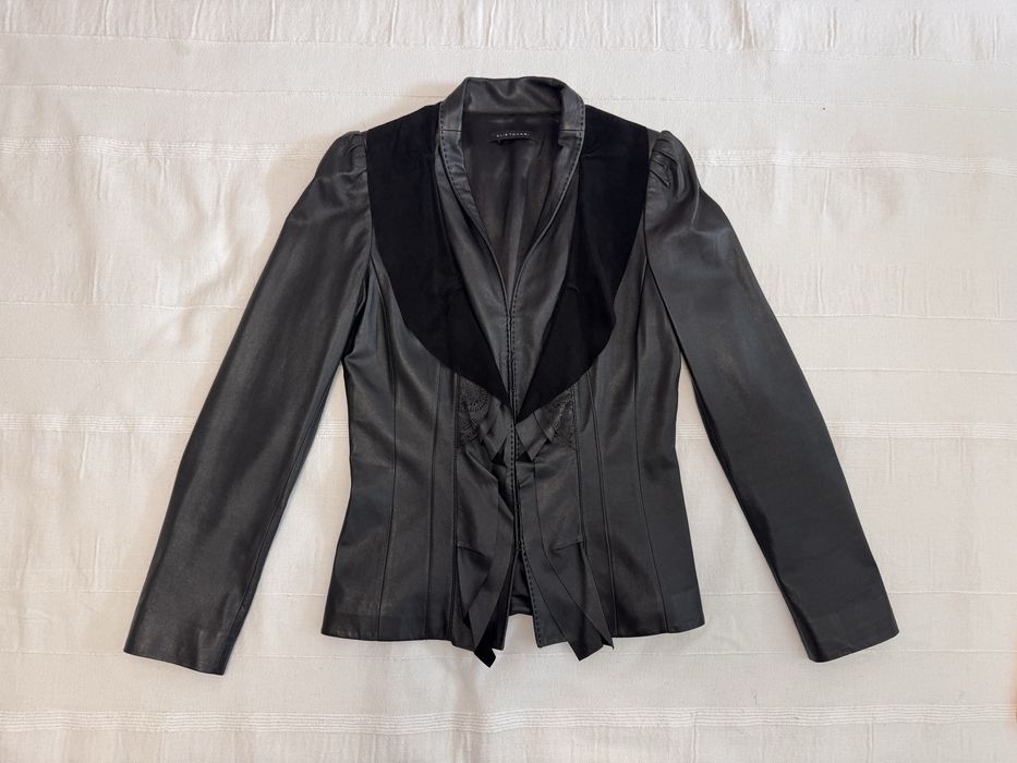 Geaca piele Elie Tahari , size S