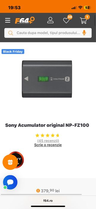 Sony NP-FZ100 - acumulator original