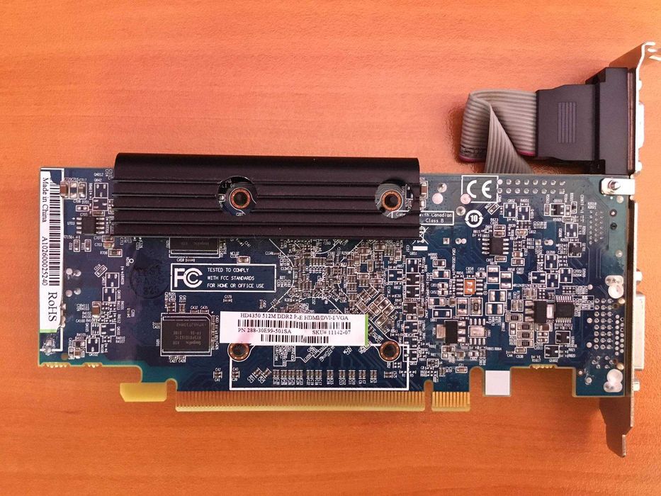 Видеокарта AMD Radeon Sapphire HD4350 512MB DDR2 DVI HDMI VGA