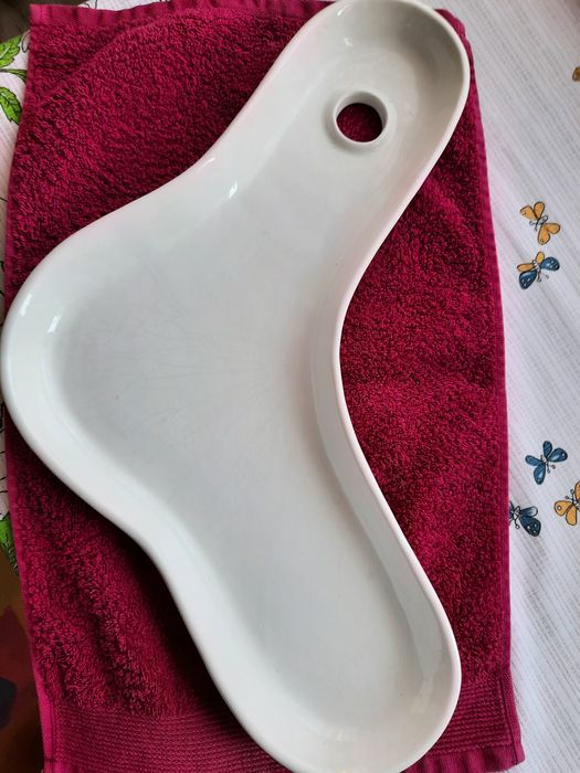 Плато голямо бяло порцеланово