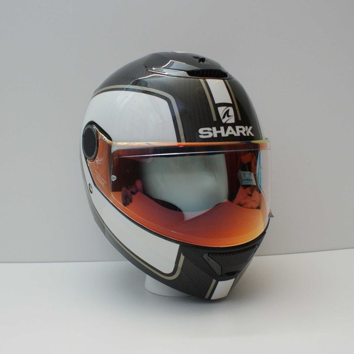 Каска за мотор SHARK SPARTAN Carbon Priona White размер S