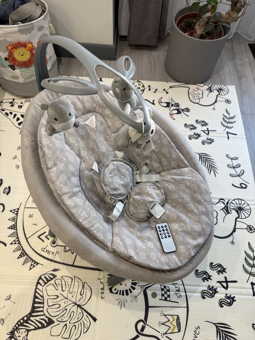 Електрическа бебешка люлка Lorelli Toscana Grey