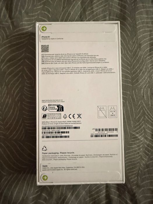 iPhone Air 256GB, Space Black