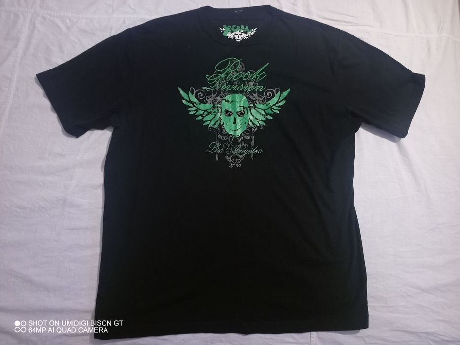 Tricou original craniu XL negru deosebit