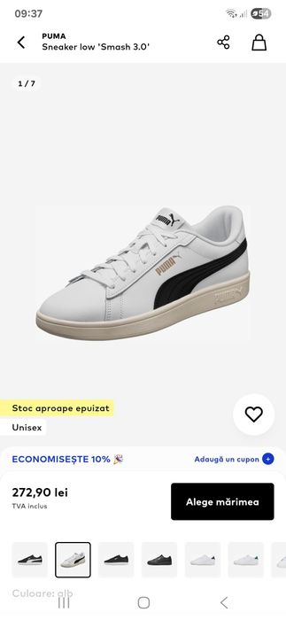 Puma, Pantofi sport Mercedes F1 X-Ray&Sneaker low 'Smash 3.0'PUMA 7.5