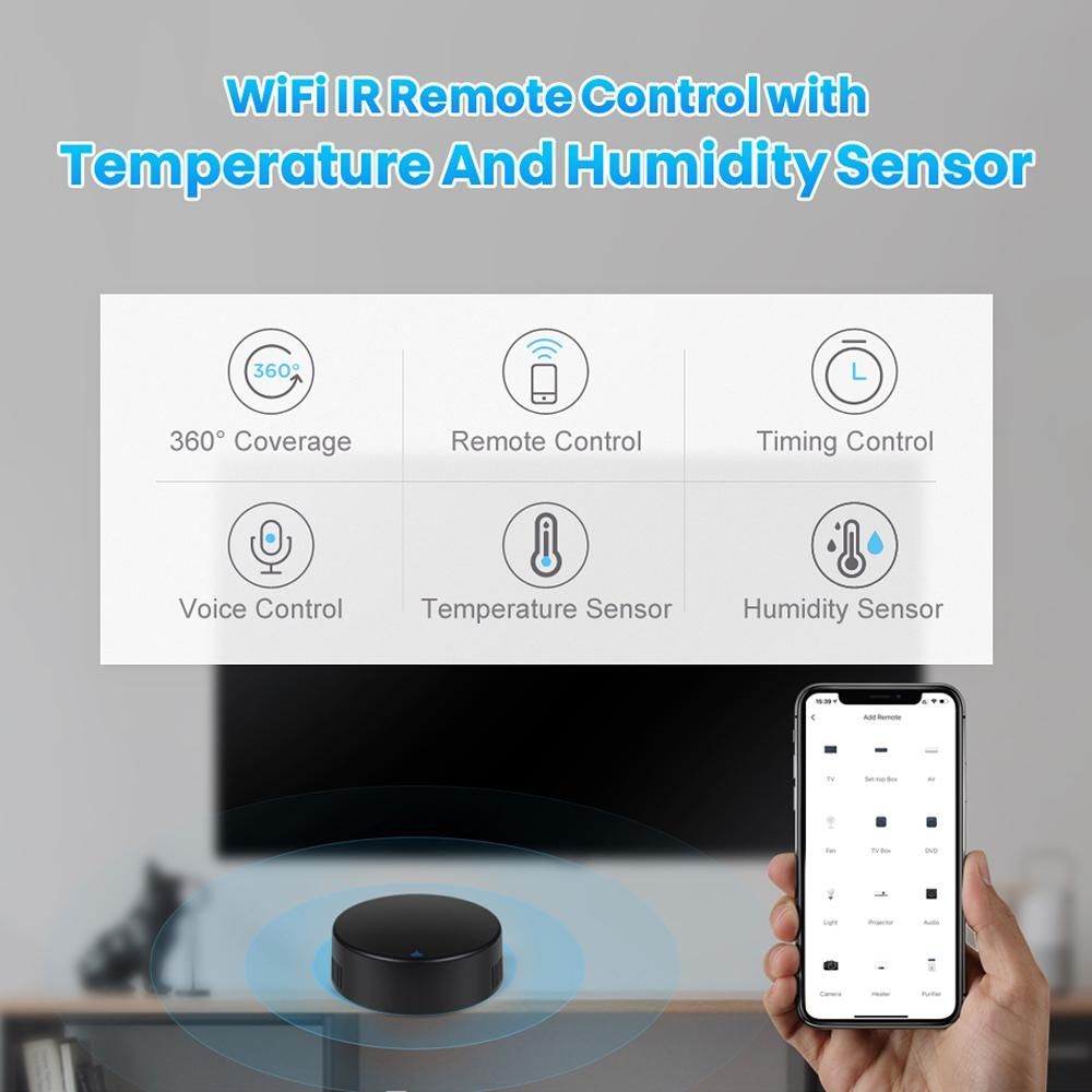 Tuya/Smart Life WiFi+IR контролер с RF434 или сензори за T°C+Humidity
