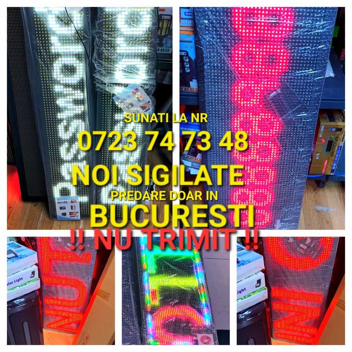 Reclama luminoasa led reclame text firma magazin panou publicitar led