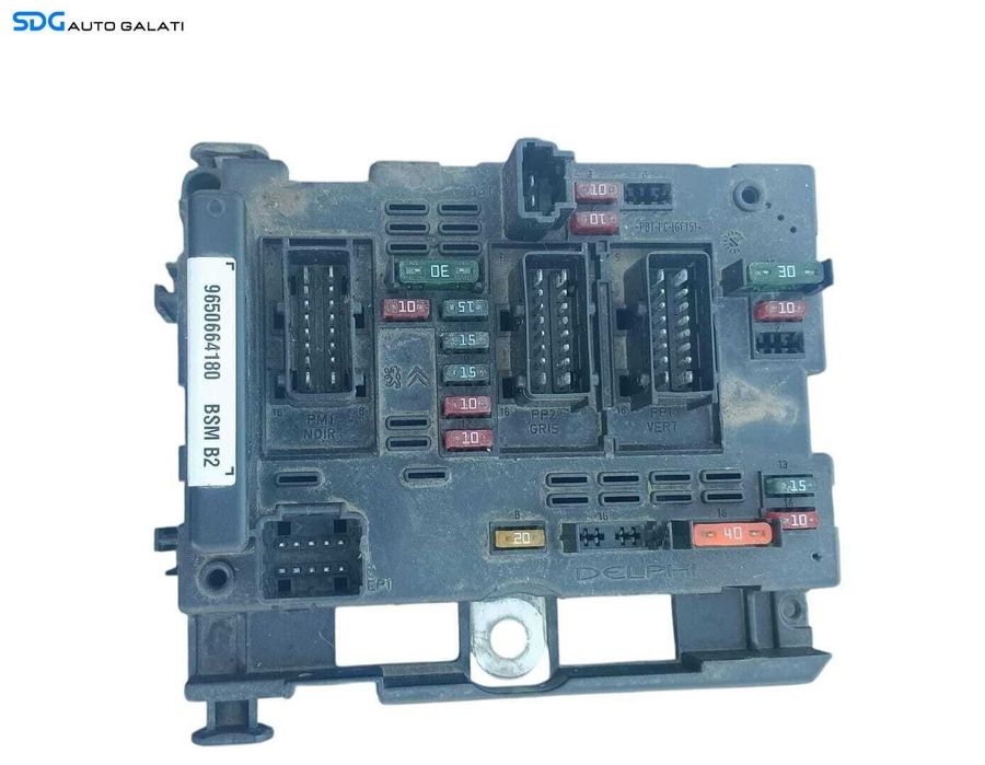 Unitate Modul Calculator Confort Tablou Panou Sigurante BSM B2 Peugeot 307 2001 - 2008 Cod 9650664180 [M8836]