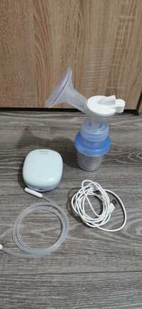 Vând pompa electrica de sâni + recipiente Lapte AVENT