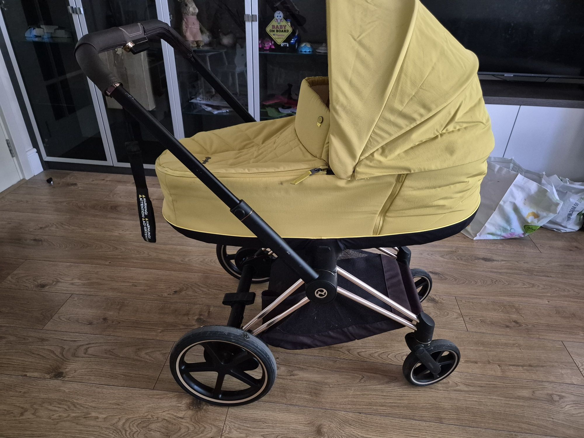Cybex ePriam Platinum Rose Gold (електрическа) с два коша