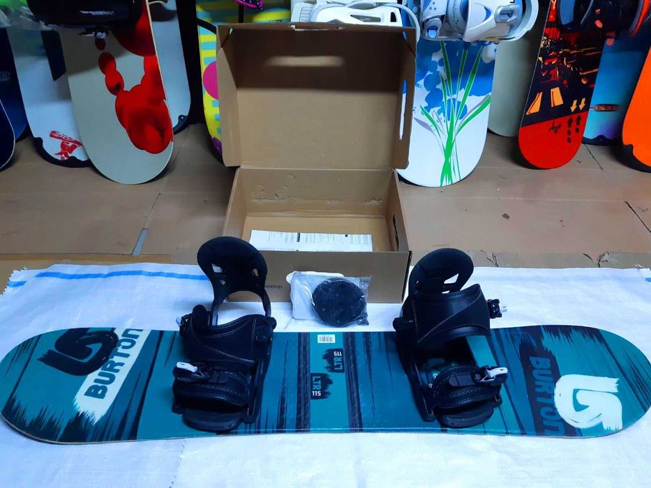 Placa snowboard copii Burton LTR 115 cm cu legaturi noi buyback