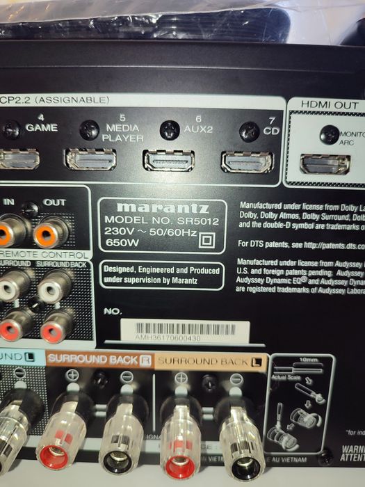 Marantz SR5012 AV receiver multicanal 7.2 Dolby atmos wifi bluetooth