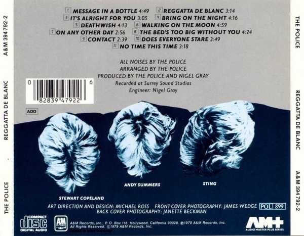 CD The Police - Reggatta De Blanc 1979
