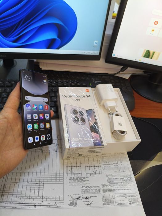 Redmi note 14pro 12/256gb(2025)3 kunlik ideal zur aybi yuq tozza tele