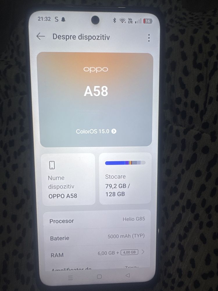 Oppo A58-stare perfecta