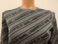 Pulover Karl Lagerfeld din lana merino si fir lame metalizat S