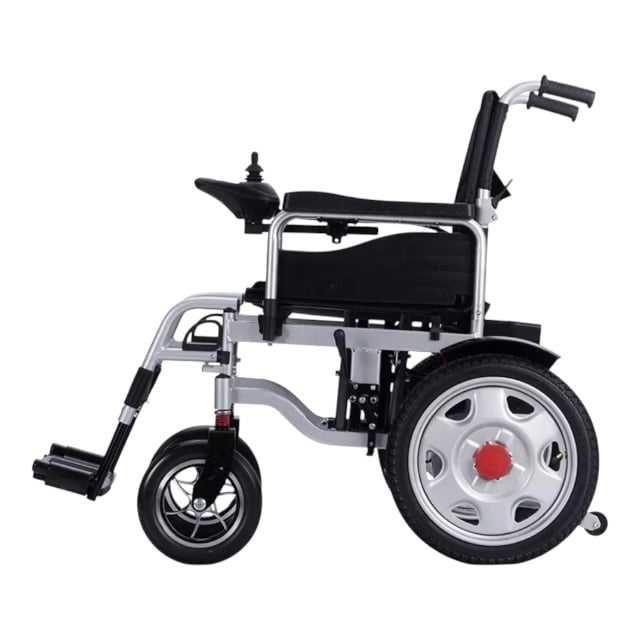 Scaun cu Rotile Electric Pliabil cu Joystick, Baterie 12Ah