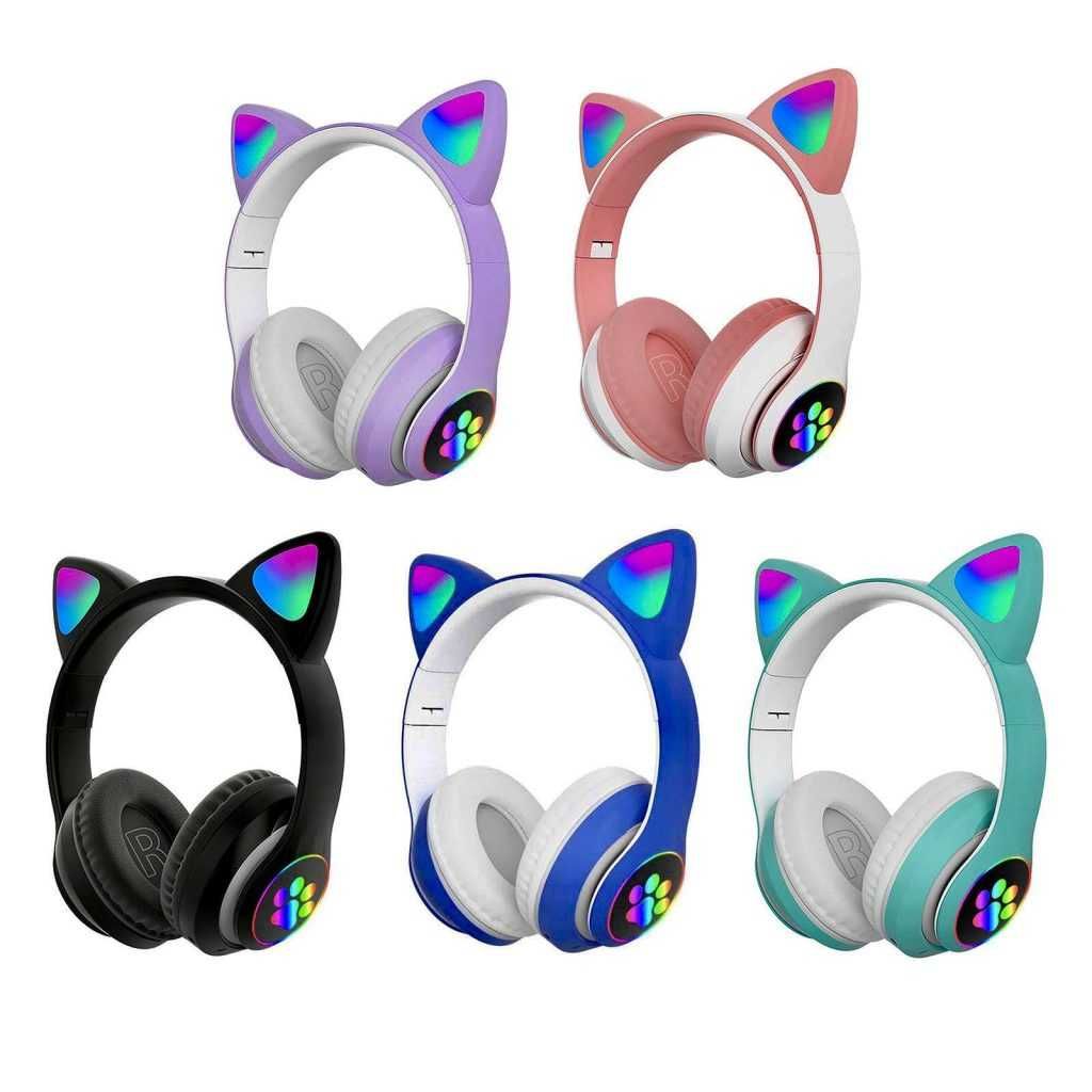 Безжични Bluetooth слушалки Котешки уши - Cat Ear