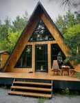 Cabane tip A din lemn