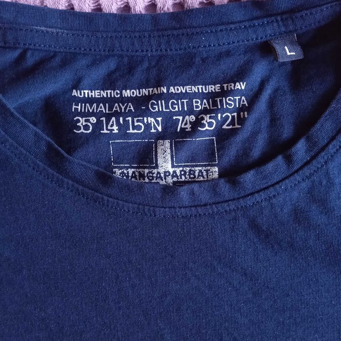 NANGAPARBAT L НОВА С ЕТИКЕТ оригинална тениска Navy blue + ПОДАРЪК!!!