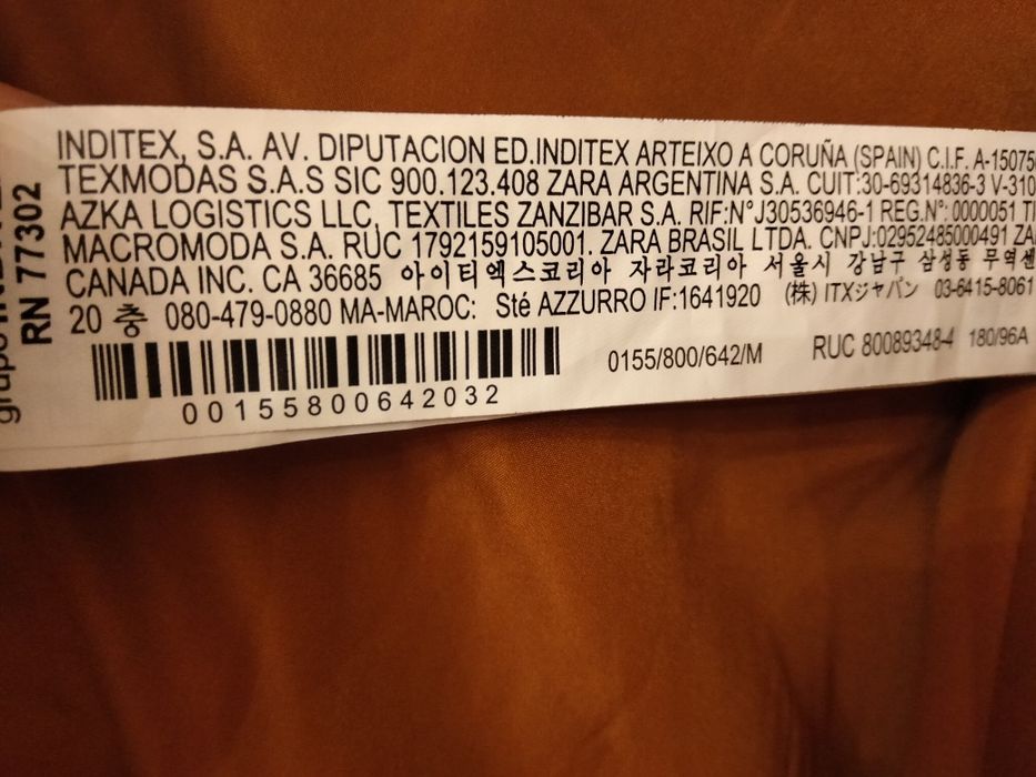 Geaca bărbătească Zara măr. M