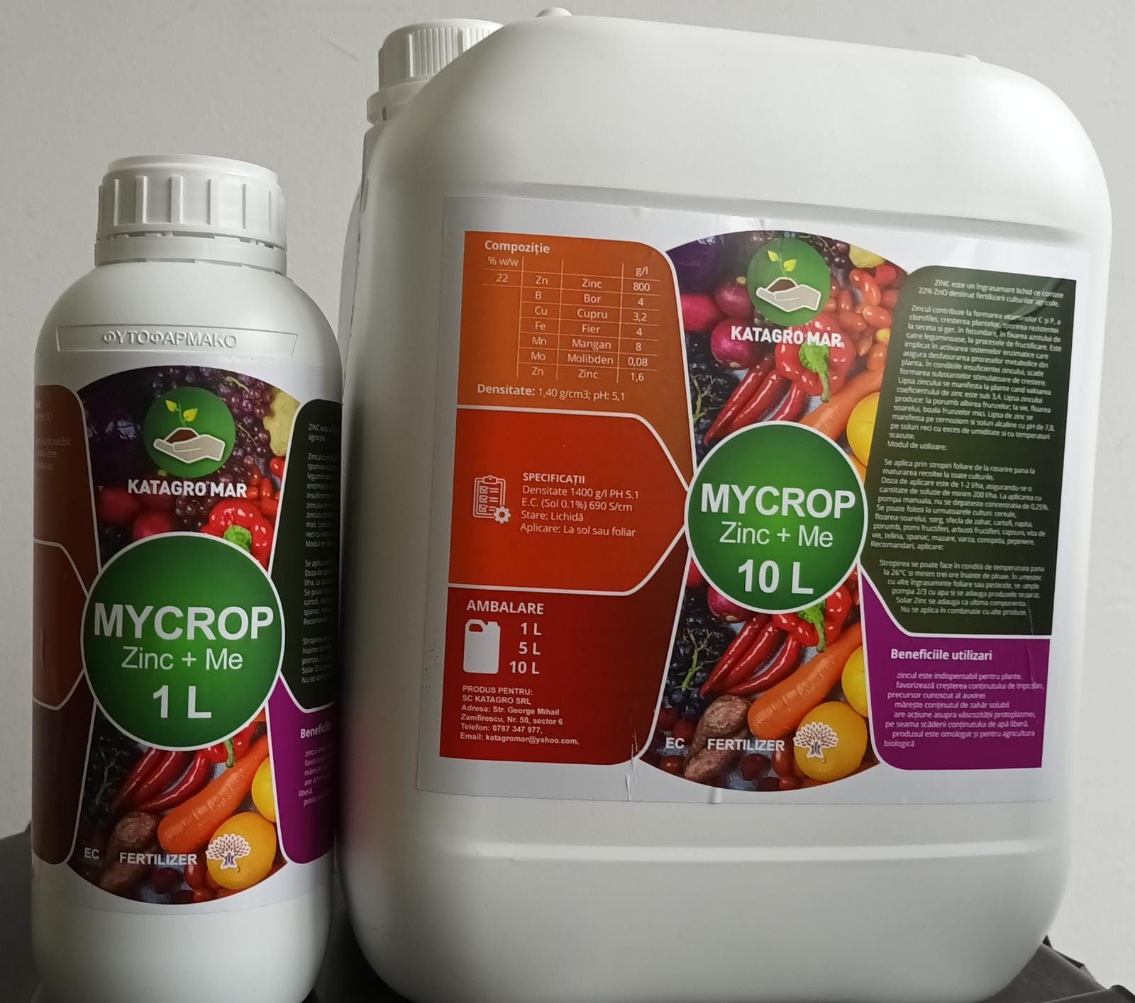 Vând Ingrasamant: ZINC+ME  MYCROP 1,5,10,20 lt