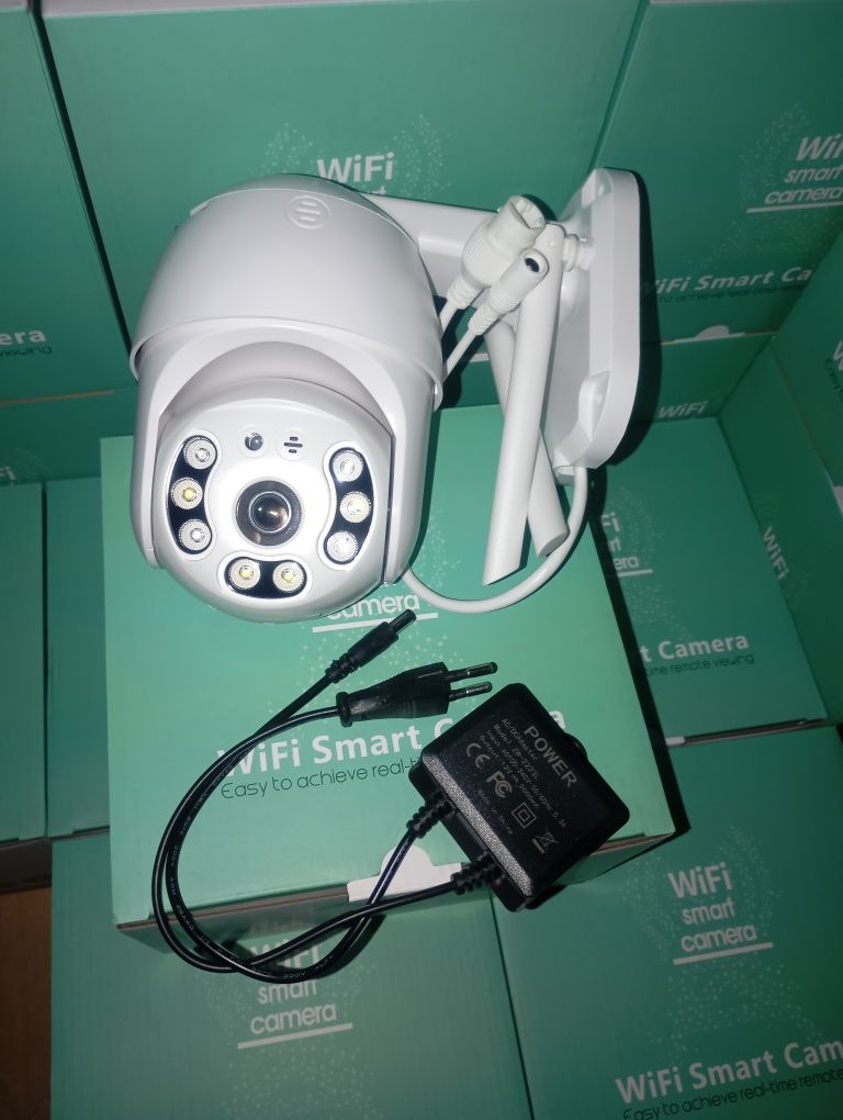 Камери за видеонаблюдение 8МР ICSEE Куполна външна камера wifi камера