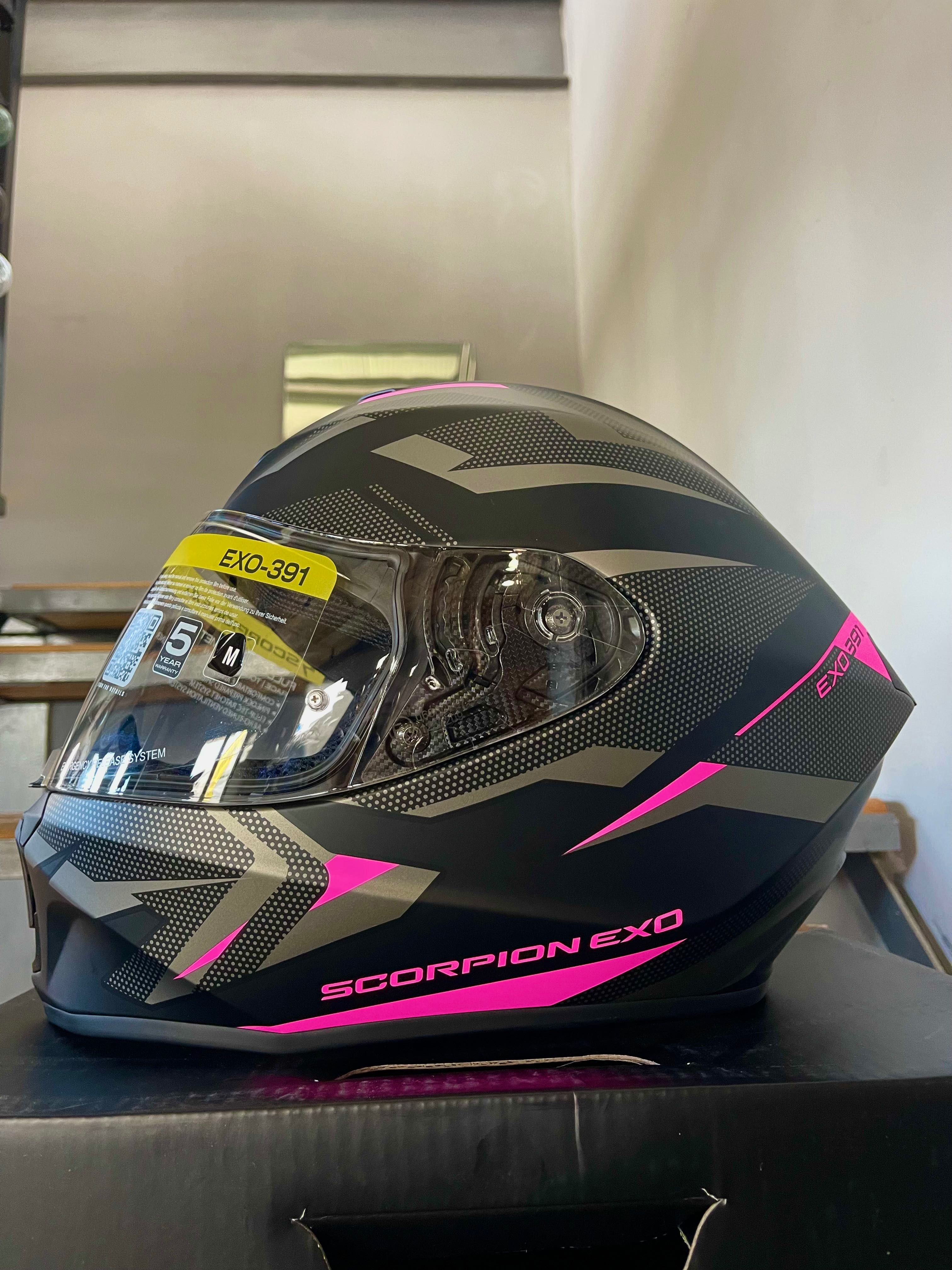 Casca moto Scorpion Exo-391 roz 2025