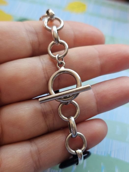 Красива сребърна гривна с Черен Оникс