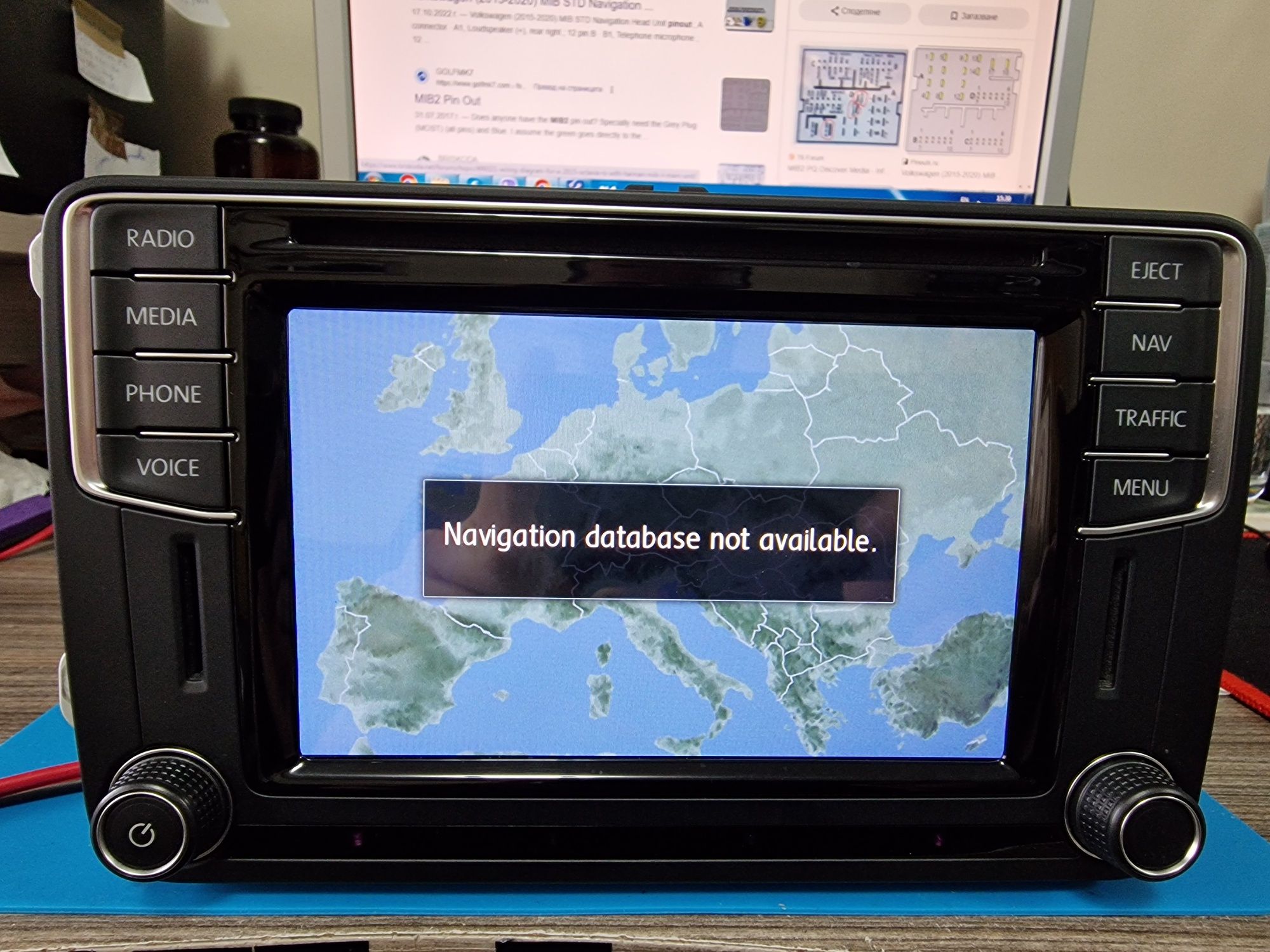 Тъч скрийн за навигация vw,skoda Mib 2 display 6,5" 40 pins