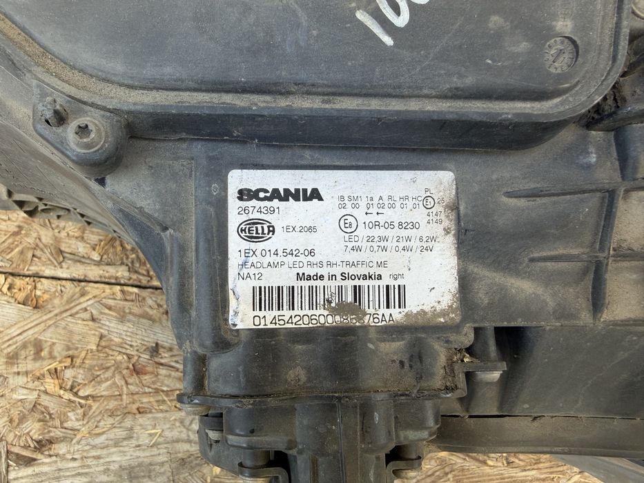 Far dreapta Scania S R Full LED 2017-2025 Original Europa complet