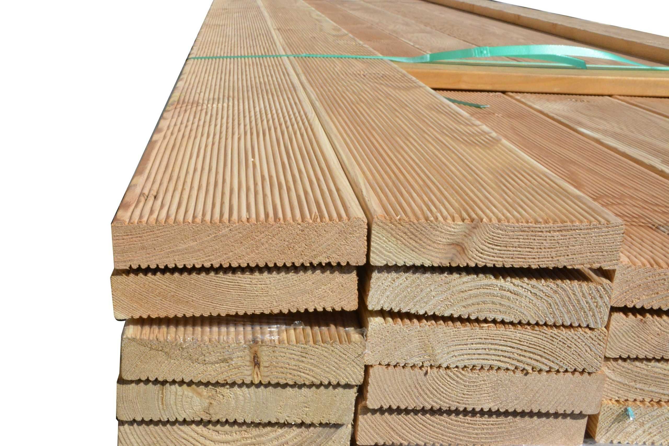 Deck terasa larice siberian riflat 28x140x4000-5000 mm