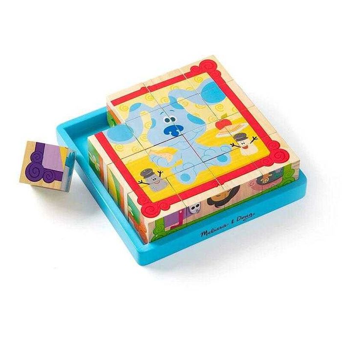 Пъзел с кубчета Дървени кубчета Загадките на Блу Melissa and Doug