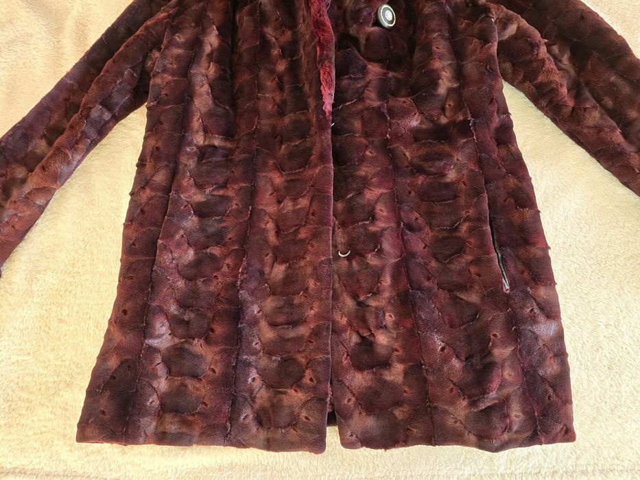 Palton de blana naturala de vizon