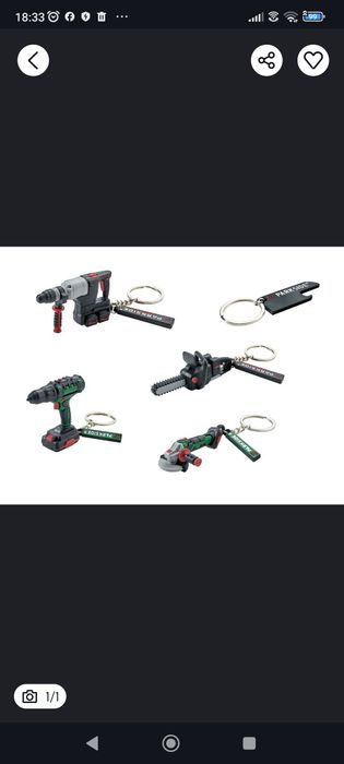 Breloc parkside dau schimb sau vand