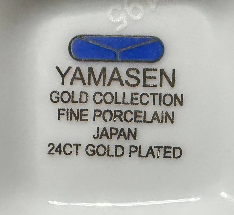 Чайный набор YAMASEN Япония на 5 персон. С 24 каратным золотом.