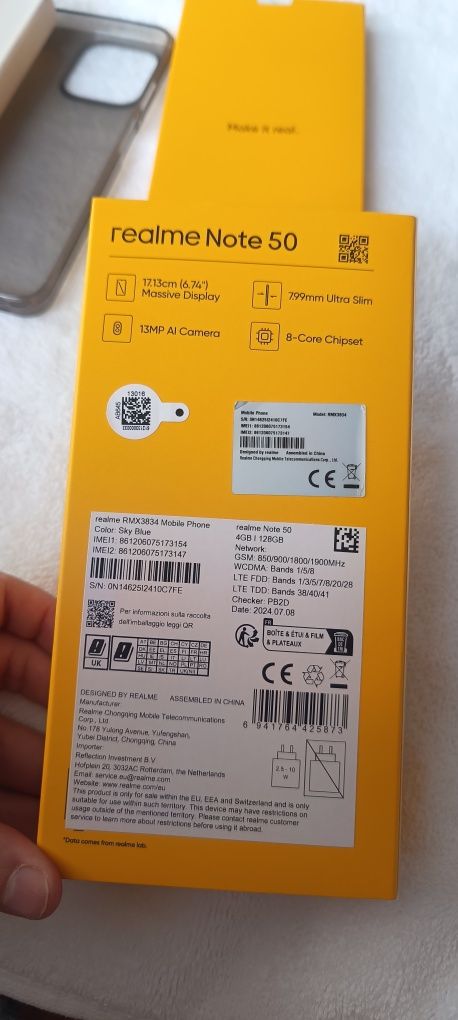 Realme Note 50 128GB 4+4GB up