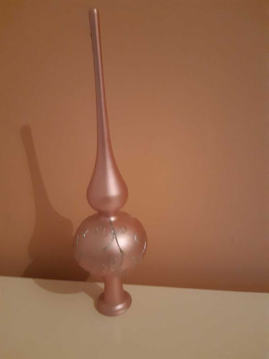 Връх за елха Розово злато 30 см