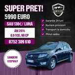 Dacia sandero stepway 0.9tce Garantie Rate