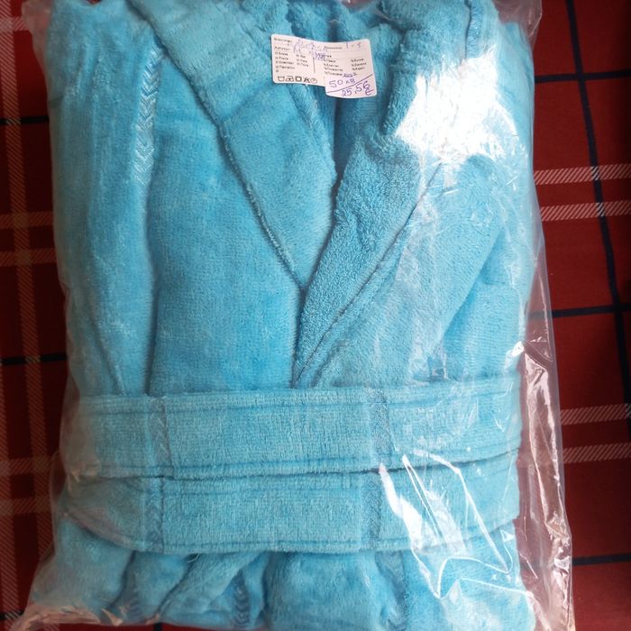 Мъжки хават за баня светлосиньо L/XL