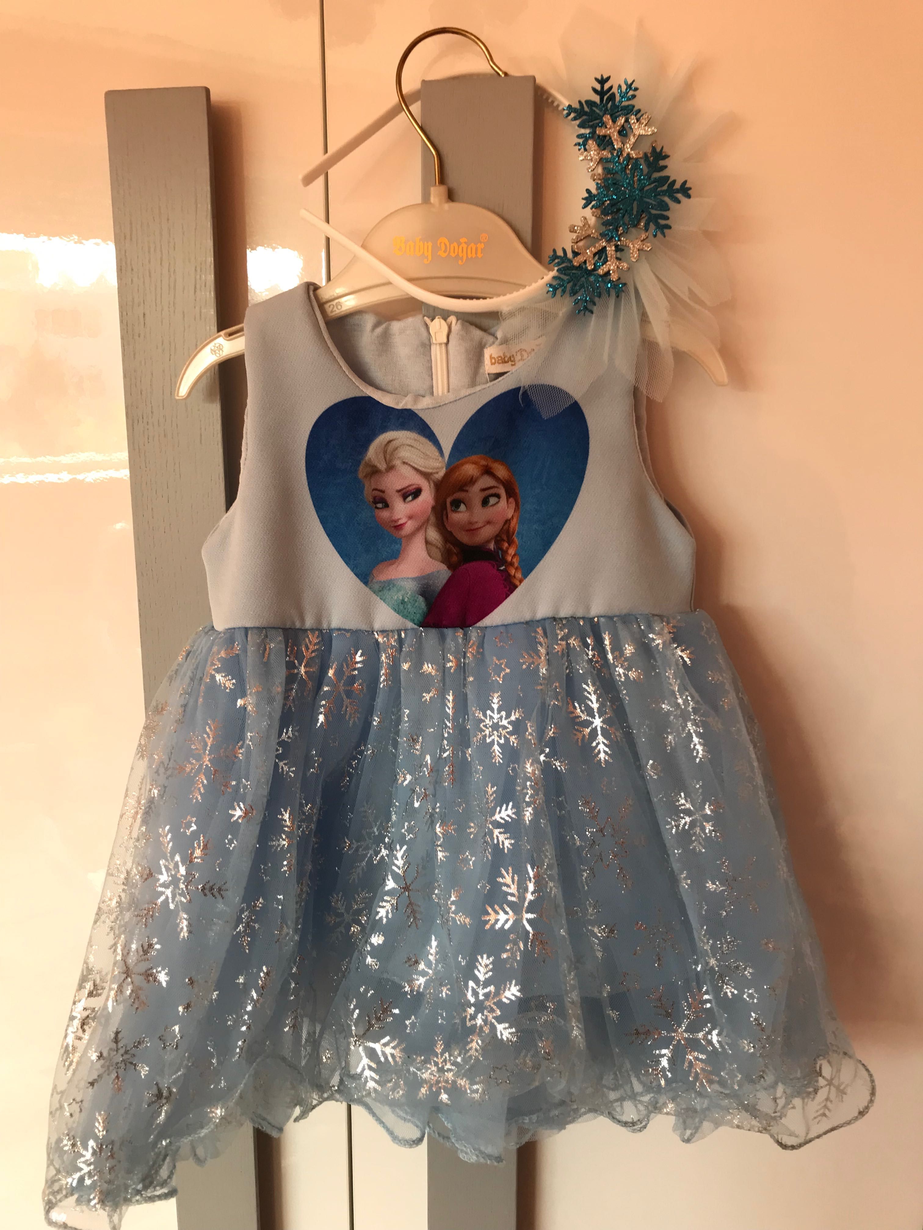 Рокля с диадема Frozen