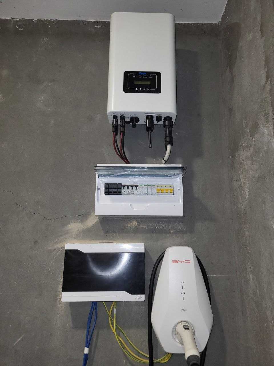 Quyosh panel podkluch ustanovka  - установка солнечных панелей