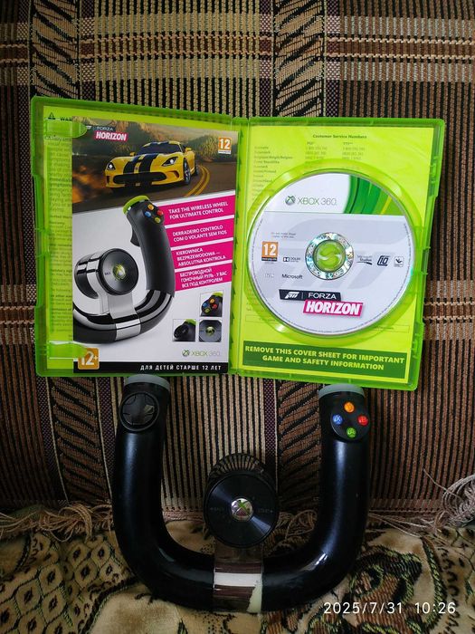 Беспроводной руль Xbox 360 + Forza Horizon