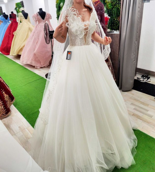 Булченска рокля със перли